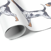 Bluetick Coonhound Cadeaupapier (Rol Hoek)