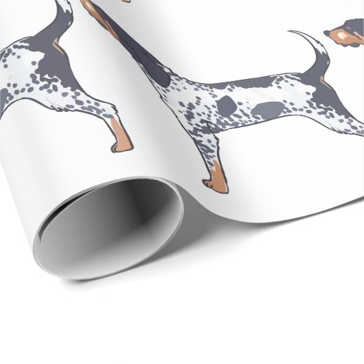 Bluetick Coonhound Cadeaupapier (Rol Hoek)