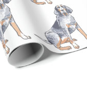 Bluetick Coonhound Cadeaupapier (Rol Hoek)