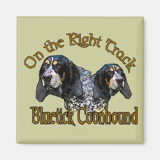 Bluetick Coonhound Cadeaus Magneet (Voorkant)