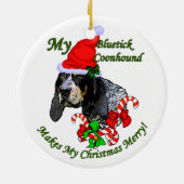 Bluetick Coonhound Christmas Gifts Ornament (Achterkant)