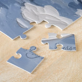 Bluetick Coonhound Christmas Red Truck Holiday Legpuzzel (Zijkant)