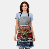 Bluetick Coonhound Christmas Red Truck Holiday Schort (Gedragen)