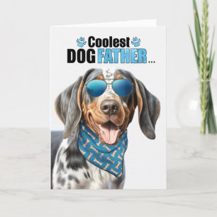 Bluetick Coonhound Coolste papa ooit Vaderdag Feestdagen Kaart