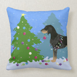 Bluetick Coonhound Decorating Kerstboom Kussen