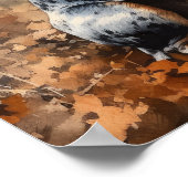 Bluetick Coonhound Dog Art Print Poster (Hoek)