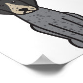 Bluetick Coonhound Dog Cartoon Poster (Hoek)