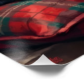 Bluetick Coonhound Dog Cozy Lodge Christmas Perfect Poster (Hoek)