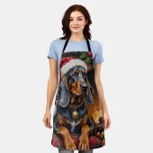 Bluetick Coonhound Dog Cozy Lodge Christmas Schort (Gedragen)