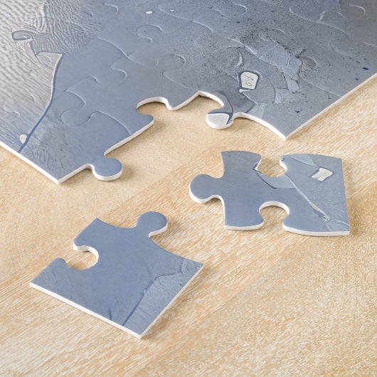 Bluetick Coonhound Dog in Sledge Christmas Legpuzzel (Zijkant)