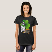 Bluetick Coonhound Dog Irish Leprechaun Saint St T-shirt (Voorkant volledig)
