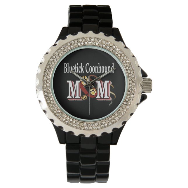 Bluetick Coonhound Dog MOM Horloge (Voorkant)