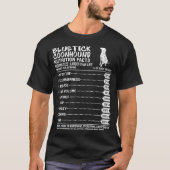 Bluetick Coonhound Dog Nutrition Facts Tshirt (Voorkant)