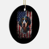 Bluetick Coonhound Dog Owner mam Dad Love Keramisch Ornament (Rechts)