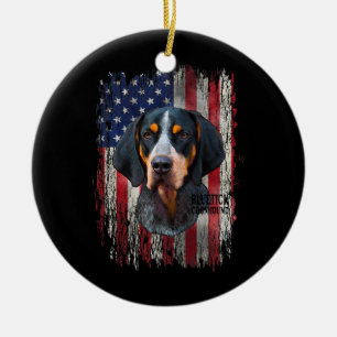 Bluetick Coonhound Dog Owner mam Dad Love Keramisch Ornament