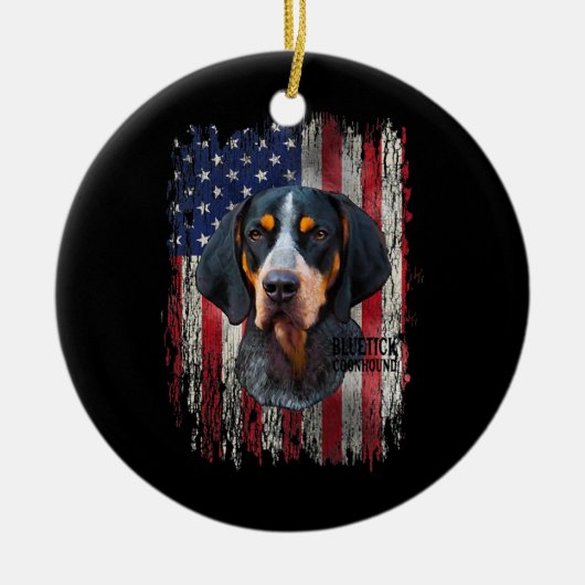 Bluetick Coonhound Dog Owner mam Dad Love Keramisch Ornament (Voorkant)
