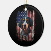 Bluetick Coonhound Dog Owner mam Dad Love Keramisch Ornament (Links)
