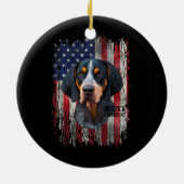 Bluetick Coonhound Dog Owner mam Dad Love Keramisch Ornament (Achterkant)