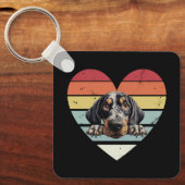 Bluetick Coonhound Dog Sleutelhanger (Voorkant)