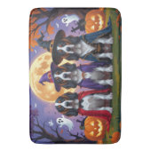 Bluetick Coonhound Dogs Pumpkin Halloween Grappig Badmat (Voorkant Verticaal)