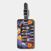 Bluetick Coonhound Dogs Pumpkin Halloween Grappig Bagagelabel (Voorkant verticaal)