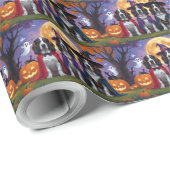 Bluetick Coonhound Dogs Pumpkin Halloween Grappig Cadeaupapier (Rol Hoek)