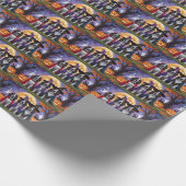 Bluetick Coonhound Dogs Pumpkin Halloween Grappig Cadeaupapier (Hoek)