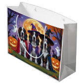 Bluetick Coonhound Dogs Pumpkin Halloween Grappig Groot Cadeauzakje (Achterkant Gekanteld)