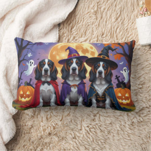 Bluetick Coonhound Dogs Pumpkin Halloween Grappig Kussen