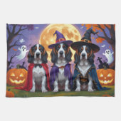 Bluetick Coonhound Dogs Pumpkin Halloween Grappig Theedoek (Horizontaal)