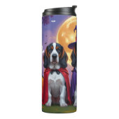 Bluetick Coonhound Dogs Pumpkin Halloween Grappig Thermosbeker (Gedraaid links)