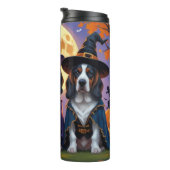 Bluetick Coonhound Dogs Pumpkin Halloween Grappig Thermosbeker (Geroteerd rechts)