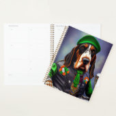 Bluetick Coonhound Driving Bike St. Patrick's Day Planner (Display)