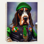 Bluetick Coonhound Driving Bike St. Patrick's Day Planner (Voorkant)