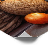 Bluetick Coonhound Fireplace with Christmas Lights Poster (Hoek)