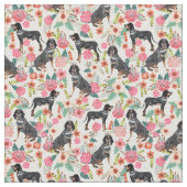 Bluetick Coonhound florals crème Stof (Close Up)