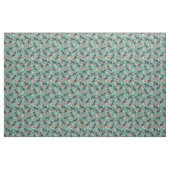 Bluetick Coonhound  florals turquoise Stof (Fat Quarter)