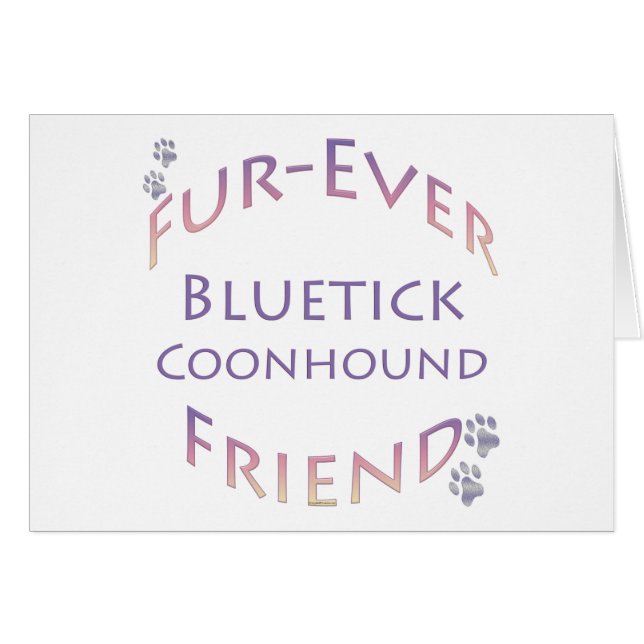 Bluetick Coonhound Furever (Voorkant Horizontaal)