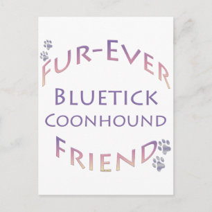 Bluetick Coonhound Furever Briefkaart