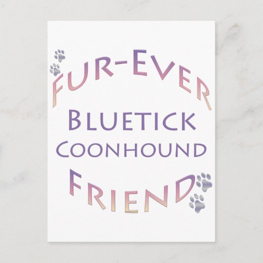 Bluetick Coonhound Furever Briefkaart (Voorkant)