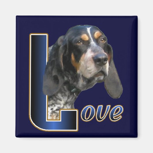 Bluetick Coonhound Gifts Magneet (Voorkant)