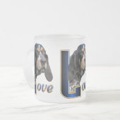 Bluetick Coonhound Gifts Matglas Koffiemok (Voorkant links)