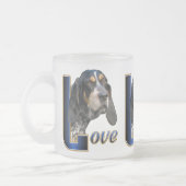 Bluetick Coonhound Gifts Matglas Koffiemok (Links)