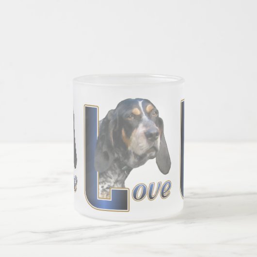 Bluetick Coonhound Gifts Matglas Koffiemok (Center)