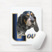 Bluetick Coonhound Gifts Muismat (Met muis)