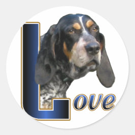 Bluetick Coonhound Gifts Ronde Sticker