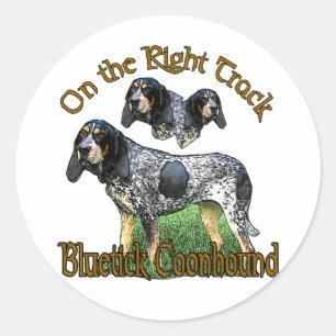 Bluetick Coonhound Gifts Ronde Sticker