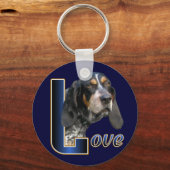 Bluetick Coonhound Gifts Sleutelhanger (Voorkant)