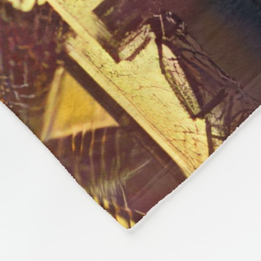 Bluetick Coonhound Halloween Griezelig Fleece Deken (Hoek)