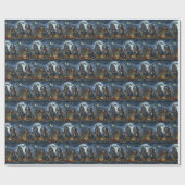 Bluetick Coonhound Halloween Spoken Cadeaupapier (Vlak)